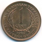 Восточные Карибские штаты, 1 цент 1965 год (UNC)
