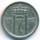 Норвегия, 25 эре 1957 год