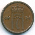 Норвегия, 1 эре 1954 год
