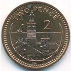 Гибралтар, 2 пенса 1988 год (AU)