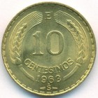 Чили, 10 сентесимо 1963 год (UNC)