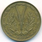 Западно-Африканские Штаты, 10 франков 1959 год