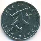 Остров Мэн, 10 пенсов 1976 год (UNC)