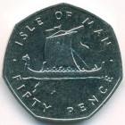 Остров Мэн, 50 пенсов 1976 год (UNC)