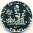Гайана, 50 долларов 1994 год (PROOF)