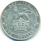 Великобритания, 1 шиллинг 1909 год