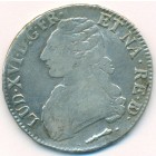 Франция, 1 экю 1778 год