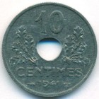 Франция, 10 сантимов 1941 год (UNC)