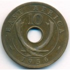 Британская Восточная Африка, 10 центов 1956 год
