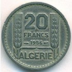 Французский Алжир, 20 франков 1956 год