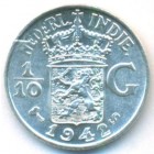 Нидерландская Восточная Индия, 1/10 гульдена 1942 год S (UNC)