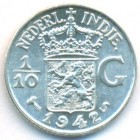 Нидерландская Восточная Индия, 1/10 гульдена 1942 год S (UNC)