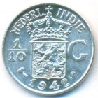 Нидерландская Восточная Индия, 1/10 гульдена 1942 год S (UNC)