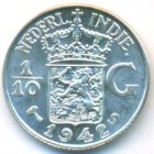 Нидерландская Восточная Индия, 1/10 гульдена 1942 год S (UNC)