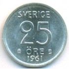 Швеция, 25 эре 1961 год (UNC)
