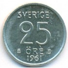 Швеция, 25 эре 1961 год (UNC)