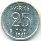 Швеция, 25 эре 1961 год (UNC)