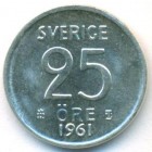 Швеция, 25 эре 1961 год (UNC)
