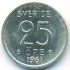 Швеция, 25 эре 1961 год (UNC)