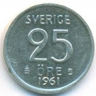 Швеция, 25 эре 1961 год (UNC)