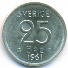 Швеция, 25 эре 1961 год (UNC)