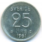 Швеция, 25 эре 1961 год (UNC)