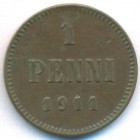 Княжество Финляндия, 1 пенни 1911 год