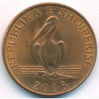 Албания, 1 лек 2008 год (UNC)