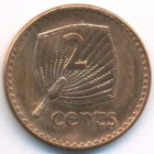 Фиджи, 2 цента 1990 год (UNC)