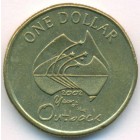 Австралия, 1 доллар 2002 год (AU)