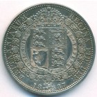 Великобритания, 1/2 кроны 1887 год