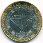 Намибия, 5 долларов 2025 год (UNC)