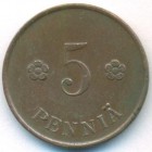Финляндия, 5 пенни 1918 год