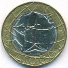 Италия, 1000 лир 1998 год (UNC)
