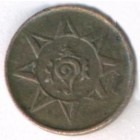 Индия, Княжество Траванкор, 1 кэш 1901-1910 годы