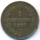 Италия, 1 чентезимо 1900 год