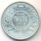 Британская Индия, 1 рупия 1919 год (UNC)