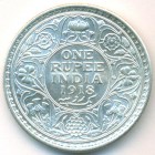 Британская Индия, 1 рупия 1918 год (UNC)