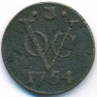 Нидерландская Восточная Индия, 1 дуит 1754 год