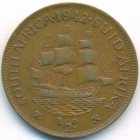 Южная Африка, 1/2 пенни 1942 год