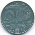 Италия, 50 чентезимо 1939 год