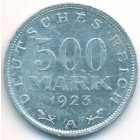 Веймарская Республика, 500 марок 1923 год A