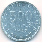 Веймарская Республика, 500 марок 1923 год A
