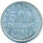 Веймарская Республика, 500 марок 1923 год A