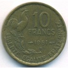 Франция, 10 франков 1951 год B