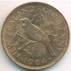 Новая Зеландия, 1 пенни 1964 год (UNC)