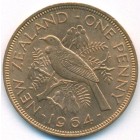 Новая Зеландия, 1 пенни 1964 год (UNC)