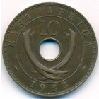 Британская Восточная Африка, 10 центов 1933 год
