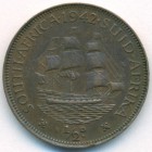 Южная Африка, 1/2 пенни 1942 год