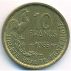 Франция, 10 франков 1955 год